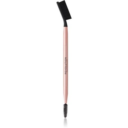 Makeup Revolution Create Double Eyebrow Brush - Type R13, 1 Pc