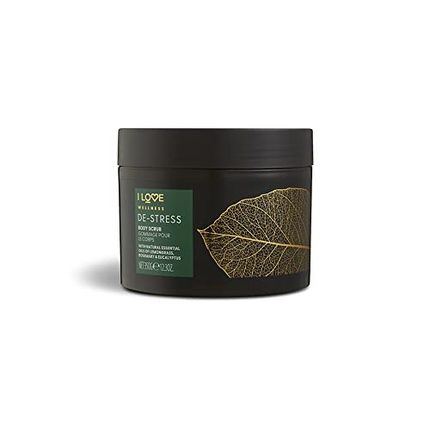 I Love Wellness Destress Body Scrub With Lemongrass, Rosemary & Eucalyptus Essential Oils 350G