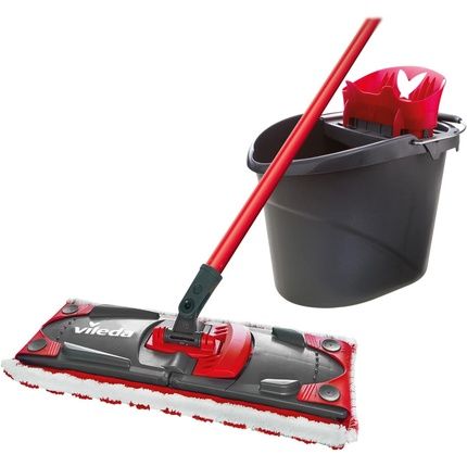 Vileda Ultramax Complete Mop And Bucket Set Black/Red