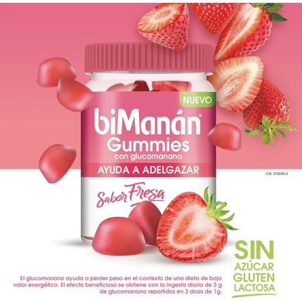 Bimanan Gummies With Glucomannan For Weight Control Strawberry Flavor
