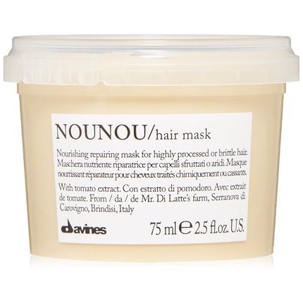 Davines Nounou Hair Mask Nourishing And Repairing Treatment For Bleached Permed Or Relaxed Hair 2.5 Fl Oz