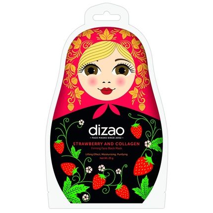 Strawberry And Collagen Firming Black Facial Mask 25G