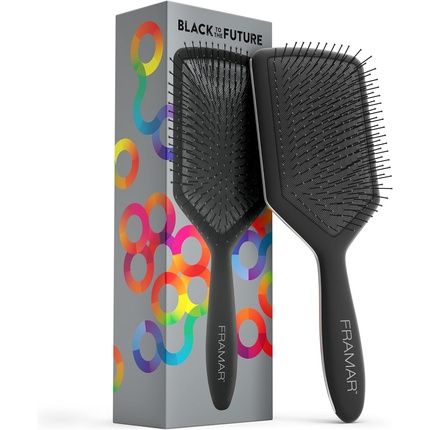 Framar Detangler Hair Brush For Women - Black