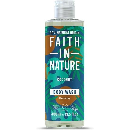 Faith In Nature Coconut Body Wash Hydrating Vegan And Cruelty Free 400Ml