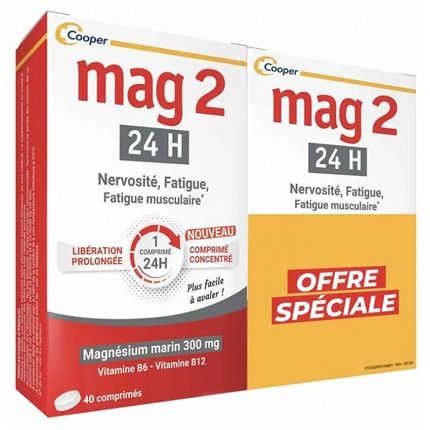 Cooper Mag 2 24H 40 Tablets X2