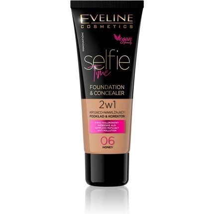 Eveline Cosmetics Selfie Time Covering And Moisturizing Foundation And Concealer