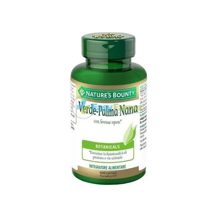 Nature'S Bounty Green Palm Nut Dietary Supplement For Prostate And Urinary Tract - 100 Capsules