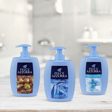 Felce Azzurra Amber And Argan Nourishing Essence Liquid Soap 10.14 Oz - Image 3
