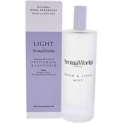 Aromaworks - Light Room And Linen Mist - Petitgrain And Lavender - Natural Home