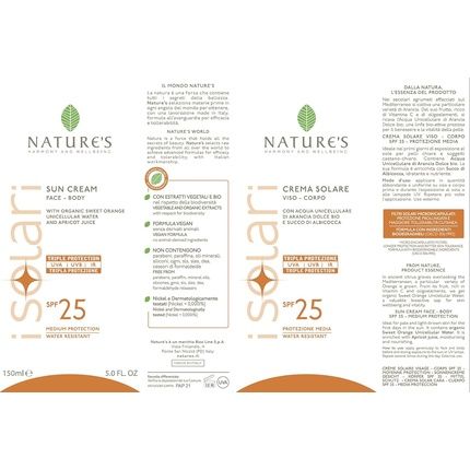 Biosline Female Body Sun Cream Spf 25 150Ml