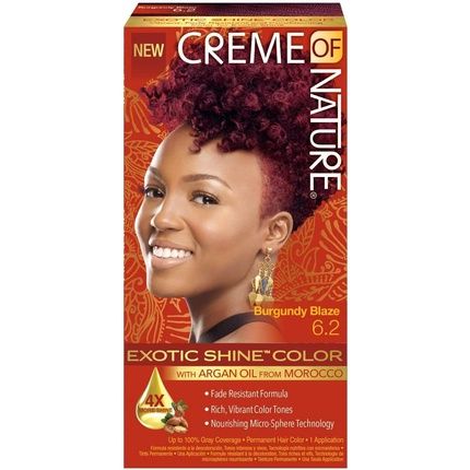 Creme Of Nature Exotic Shine Color Burgundy Blaze 6.2Oz