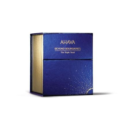 مجموعة هدايا Ahava The Triple Treat - تتضمن لوشن الجسم المعدني وكريم اليد المعدني