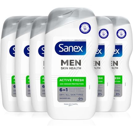 Sanex Men Skin Health Active Fresh Shower Gel 400Ml