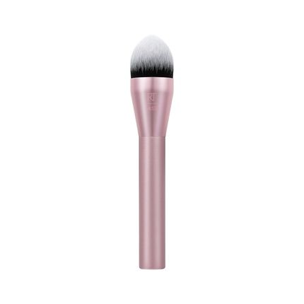 Real Techniques Power Pigment Blush Makeup Brush Cheek Brush For Liquid & Cream Blush Dense Synthetic Bristles Unique Pointed Shape For Precise Application Vegan & Cruelty Free 1 Count