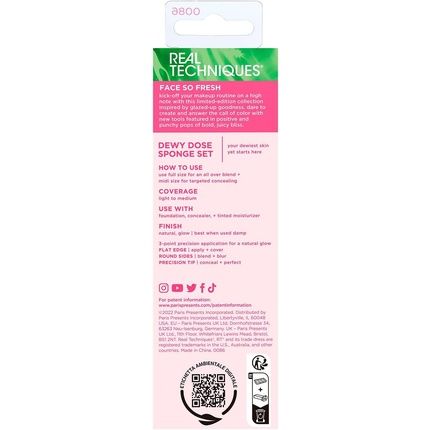 Real Techniques Nectar Pop Dewy Tin Sponge Set - Image 3