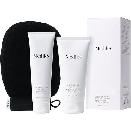 Medik8 Smooth Body Exfoliating Kit - Aha Exfoliating Scrub 150Ml And Lotion 200Ml