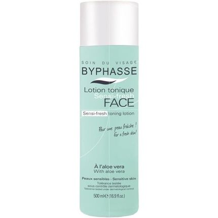 Byphasse Sensi-Fresh Tonic Lotion With Aloe Vera For Sensitive Skin 500Ml - Image 3