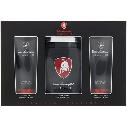 Tonino Lamborghini Classico 3 Piece Gift Set Eau De Toilette 125Ml And Shower Gel