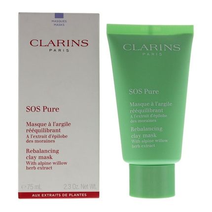 Clarins Sos Pure Rebalancing Clay Mask 75Ml For Combination To Oily Skin