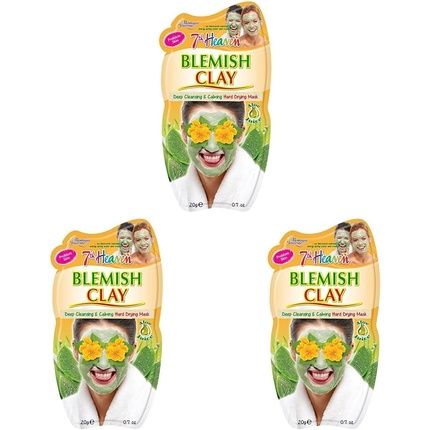 7Th Heaven Blemish Clay Mud Face Mask With Witch Hazel And Aloe Vera 20G