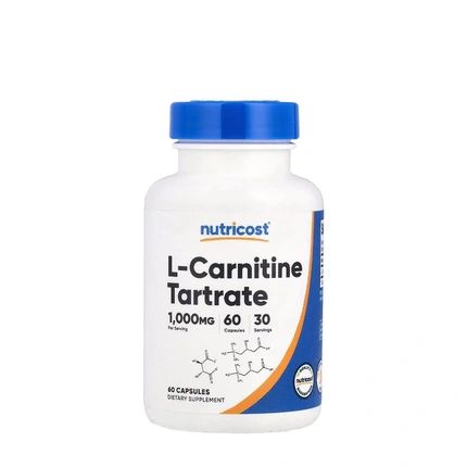 Nutricost Lcarnitine Tartrate 60 Capsules