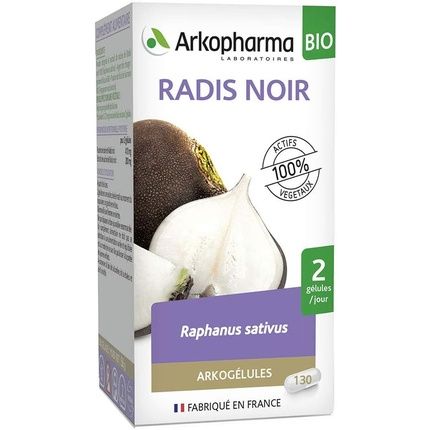 Arkopharma Organic Black Radish Food Supplement 130 Capsules