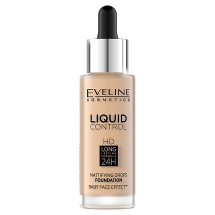 Eveline Liquid Control Hd Mattifying Drops Foundation 011 Natural 32Ml
