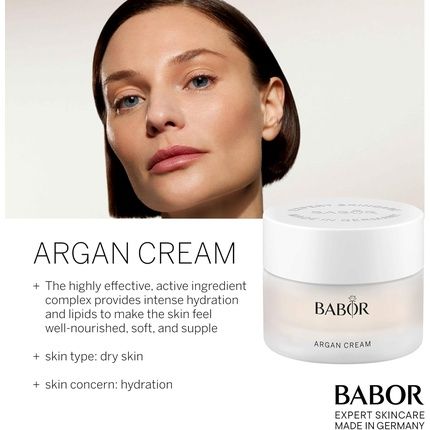 Babor Classics Argan Cream Rich Face Cream For Dry Skin With Argan Oil
