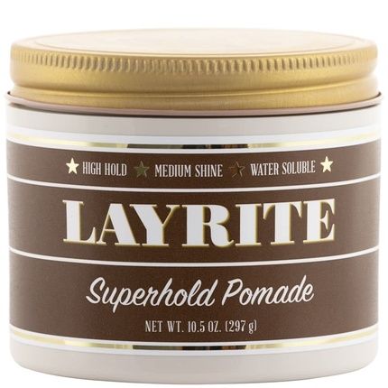 Layrite Superhold Pomade 297G Strong Hold Water Soluble Medium Shine