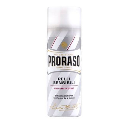 Proraso Sensitive Skin Shaving Foam For Men With Green Tea And Oat 300Ml