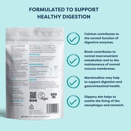 Gut-Smart Cool Chewable Tablets Heartburn Relief Antacid Natural Supplements For Healthy Digestion 60 Tablets - Image 3