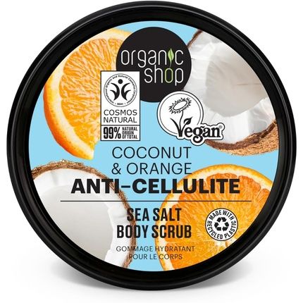 Organic Shop Body Scrub Anti-Cellulite Coconut & Orange 250Ml