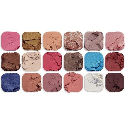 Makeup Revolution Forever Flawless Eyeshadow Palette Flamboyance Flamingo 18 Shades 19.8G - Image 3