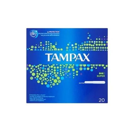 Fater Spa Tampax Blue Box Super Tampons 20 Pieces