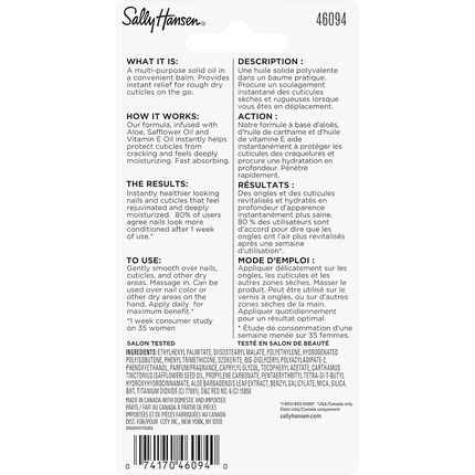 Sally Hansen Moisturizing Cuticle Rehab Oil For Restoring Dry Cuticles 8.8Ml - Image 3