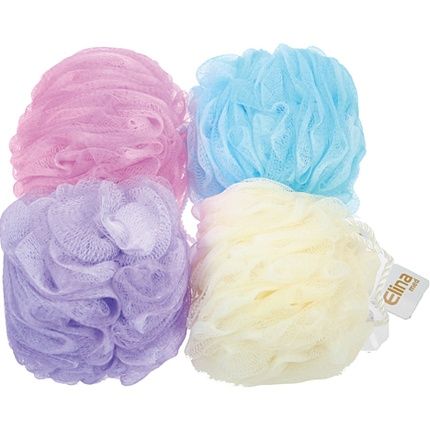 Elina Shower Sponge Xl 100G With Cord And Suction Cup