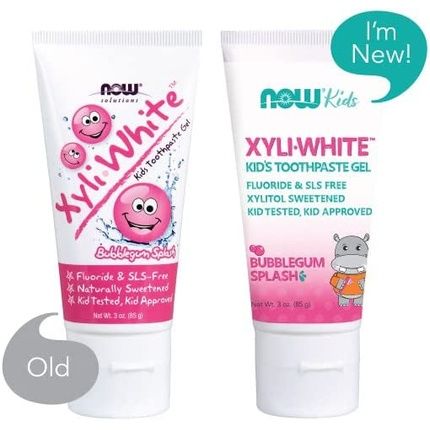 Now Kids Xyliwhite Bubblegum Splash Toothpaste Gel 85G - Image 3