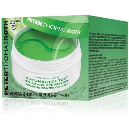 Peter Thomas Roth Cucumber Detox Hydra-Gel Eye 30 Pairs 60 Patches Earplug 4Cm Black
