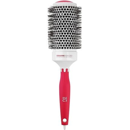 Tb Tools For Beauty Ilu I'Ll Be Hair For You Styling Round Hairbrush With Ceramic Coating And Tip For Long Hair - Red
