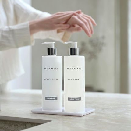 Ted Sparks Fresh Linen Glycerine Hand Soap And Hand Lotion Gift Set - Image 3