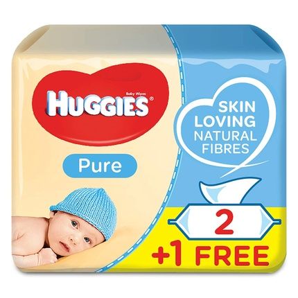 Huggies Pure Triple Wipes