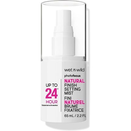 Wet N Wild Photo Focus Natural Finish Setting Mist Makeup Setting Spray With Vitamin B5 And E Lightweight Formula 24 Hour Long-Lasting