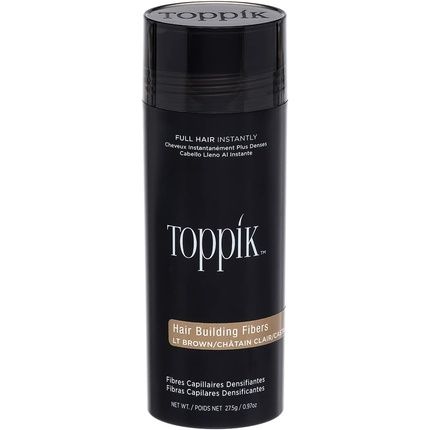 Toppik Hair Fibers Light Brown Natural Keratin Fibers For Fuller Looking Hair 27.5G - Single Pack