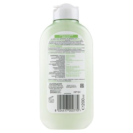 Garnier Skin Active Moisturizing Cleansing Milk Fresh Uva 200Ml - Image 3