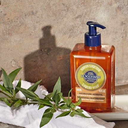 L'Occitane Shea Verbena Hand Wash & Body Liquid Soap Luxury Size 500Ml Enriched With Shea Butter Gentle For Dry And Sensitive Skin Eco Refill