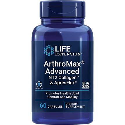 Life Extension Arthromax Advanced With Nt2 Collagen & Apresflex Capsules Joint Health Comfort & Mobility Formula 60 Count