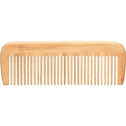 Olivia Garden Bamboo Touch Comb Eco-Conscious Bamboo Hair Comb Full Length For Thick Hair