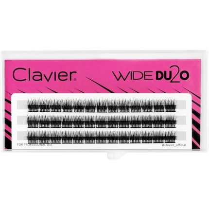 Clavier Tufted Eyelashes Wide Du2O False Eyelashes 20D Natural C Curl Lash