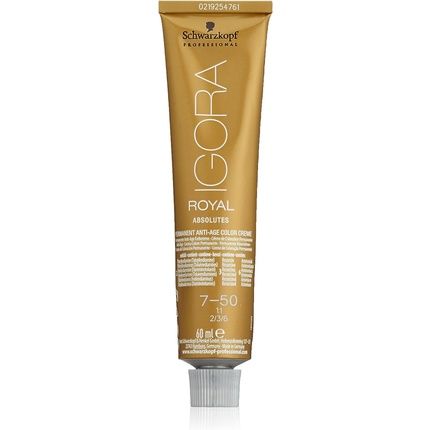 Schwarzkopf Ir Absolutes 7-50 Medium Blonde Gold Natural 60Ml