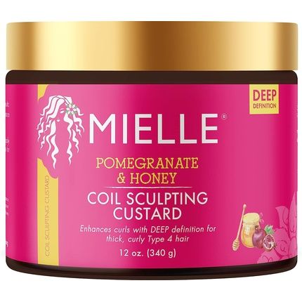 Mielle Organics Pomegranate & Honey Coil Sculpting Custard For Curly Type 4 Hair 340G